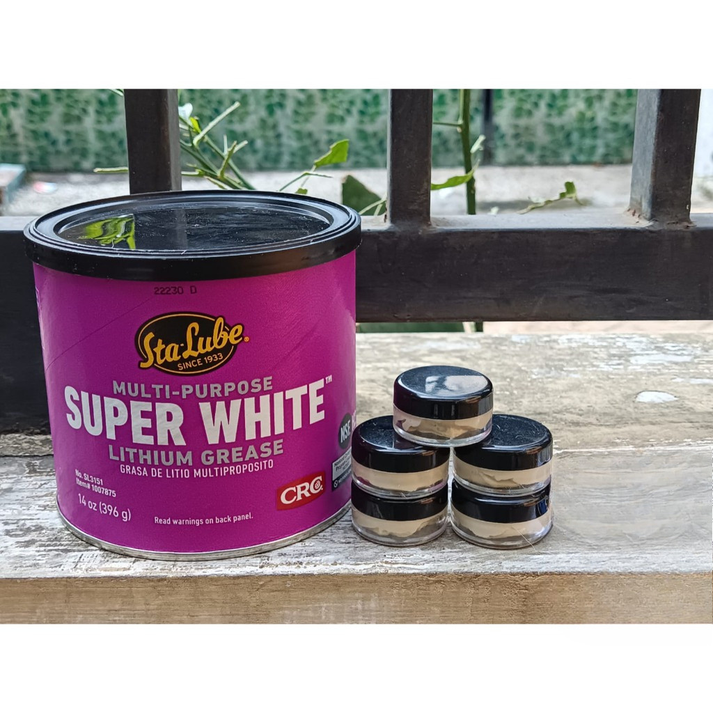 Super White Lithium Grease StaLube CRC stempet gemuk bearing Sepeda Repacking NLGI 2