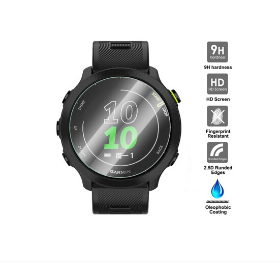 2pcs Screen Protector Film Guard For Garmin Forerunner 158 55 Smartwatch Tempered Glass 9H LTE 2.5D 