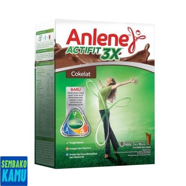 

Anlene Actifit 3x Cokelat 590 gr - Susu