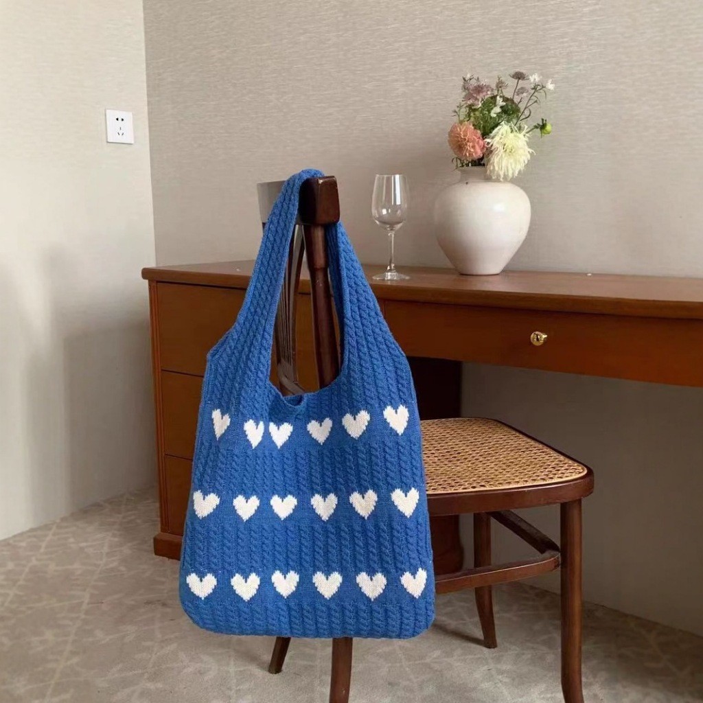 Tas Rajut wanita tenunan jerami Tas jinjing Tas pantai bali tote bag shoulder bag straw net bag