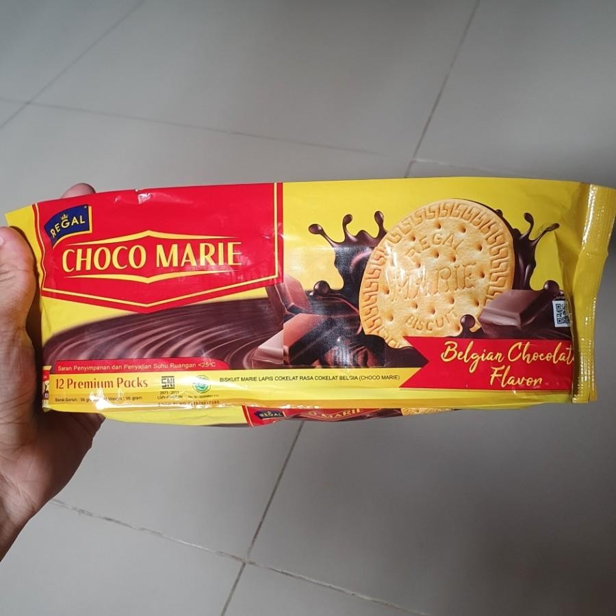 

Regal Marie Choco Biscuit Coklat Rasa Belgian Chocolate ( 12 Pack )