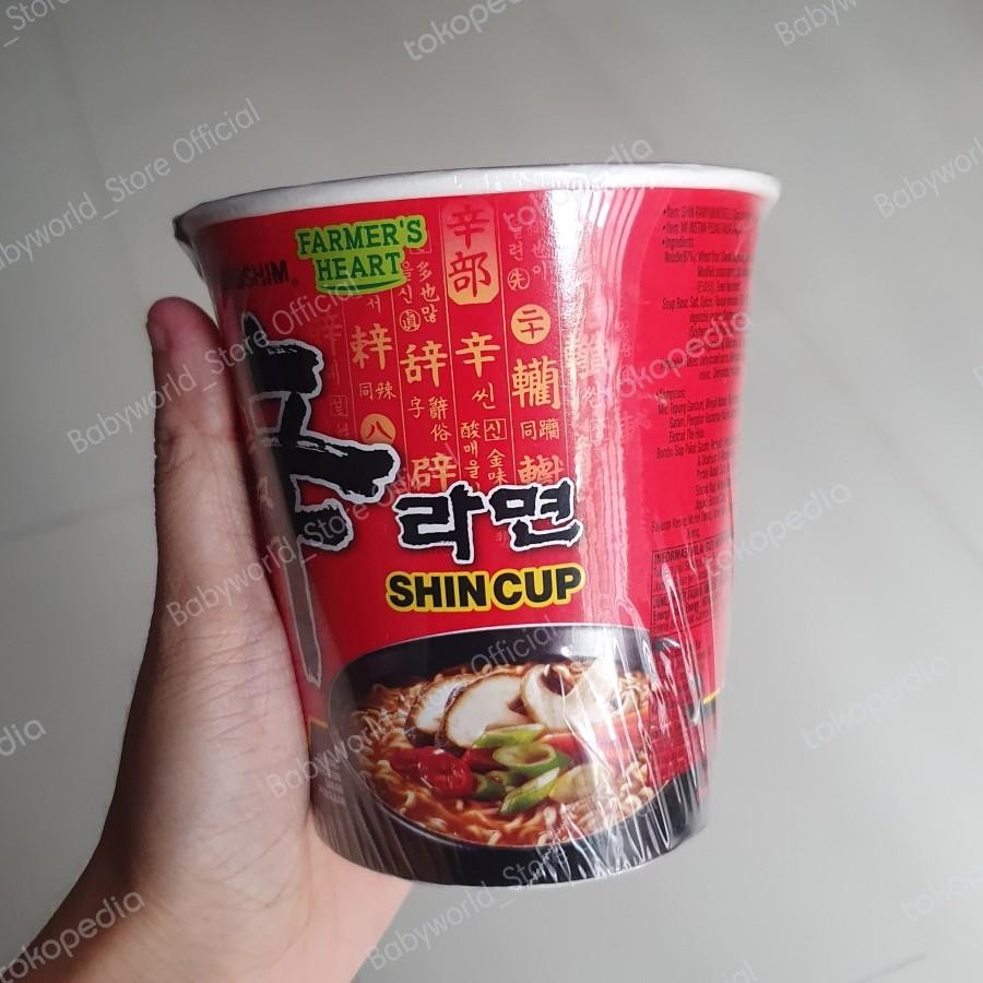 

Shin Ramyun Cup Spicy Mushroom Soup Mie Instan Import 72gr