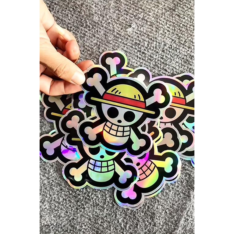STIKER ONE PIECE STICKER ANIME STIKER KACA MOBIL