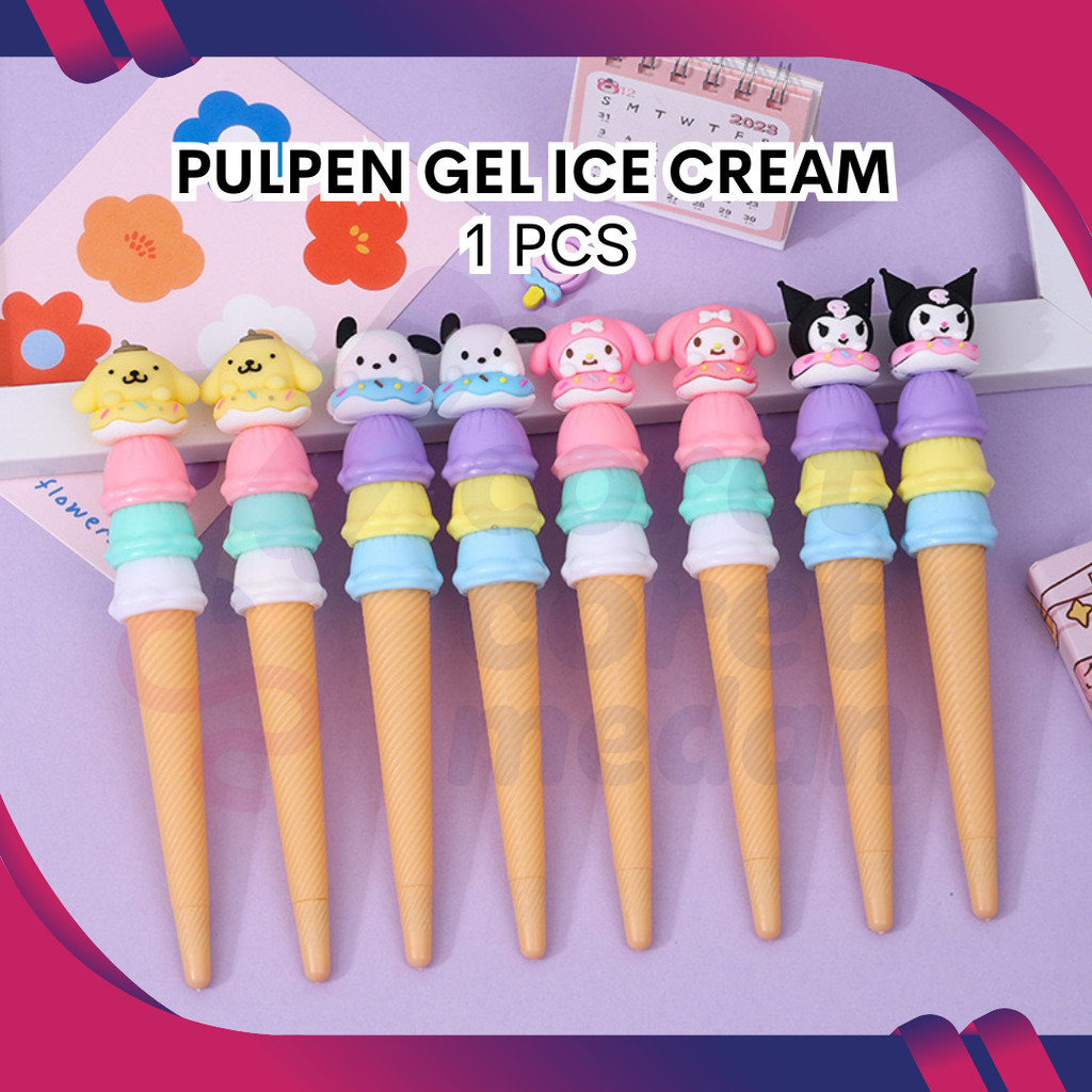 

PULPEN GEL KARAKTER MOTIF SANRIO BENTUK ICE CREAM PER PCS