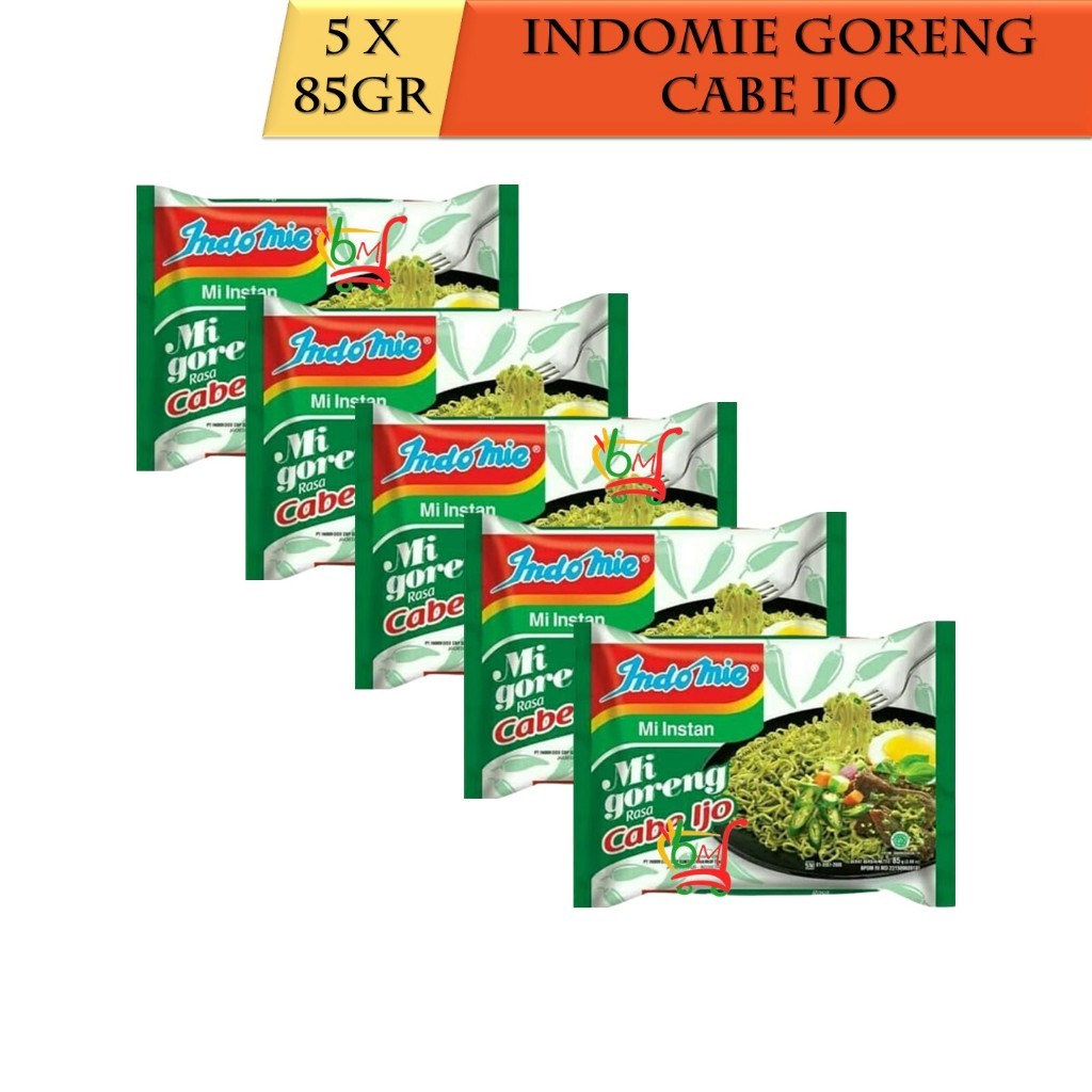 

INDOMIE GORENG CABE IJO 80GR ISI 5 PCS