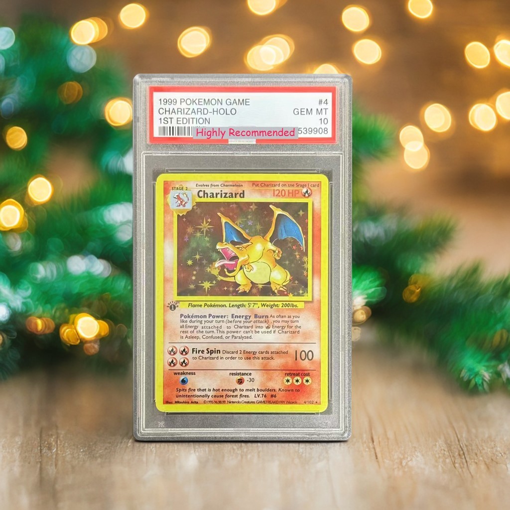 Diy PTCG 1999 POKEMON DUTCH 1ST EDITION CHARIZARD HOLO #4 Authentication Grading 10 Collection Card 