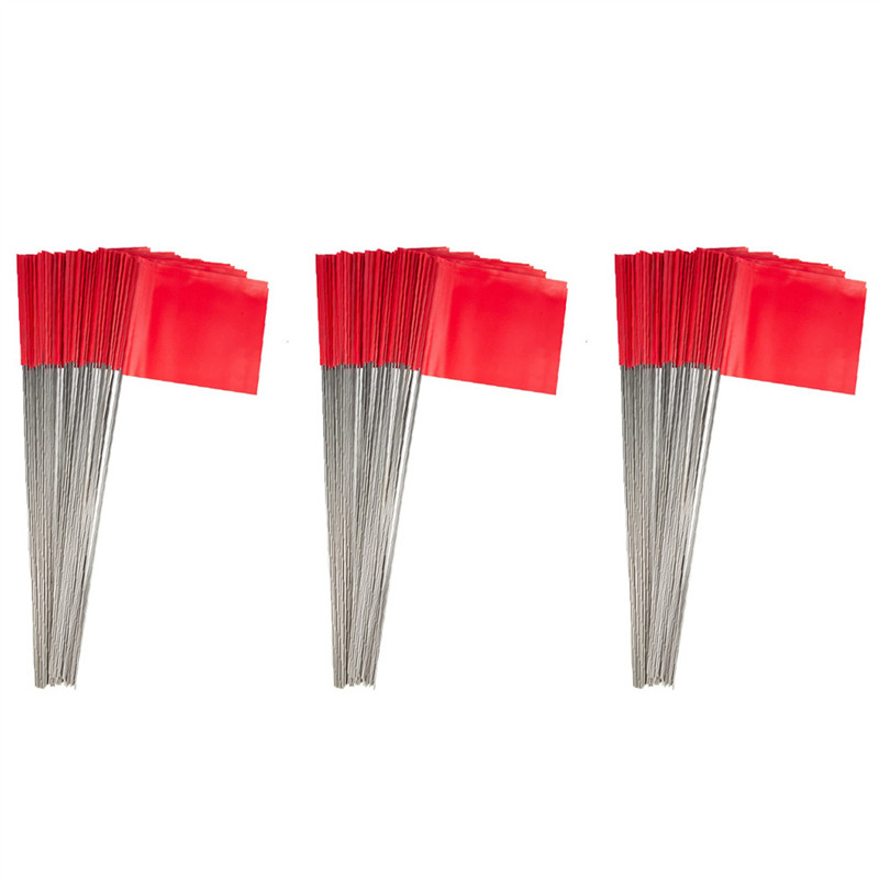 

ABMH-150Pack Marking Flags, Red Yard Flags 15X4x5inch, Marker Flags, Lawn Flags Markers, Irrigation Flags, Landscape Flags