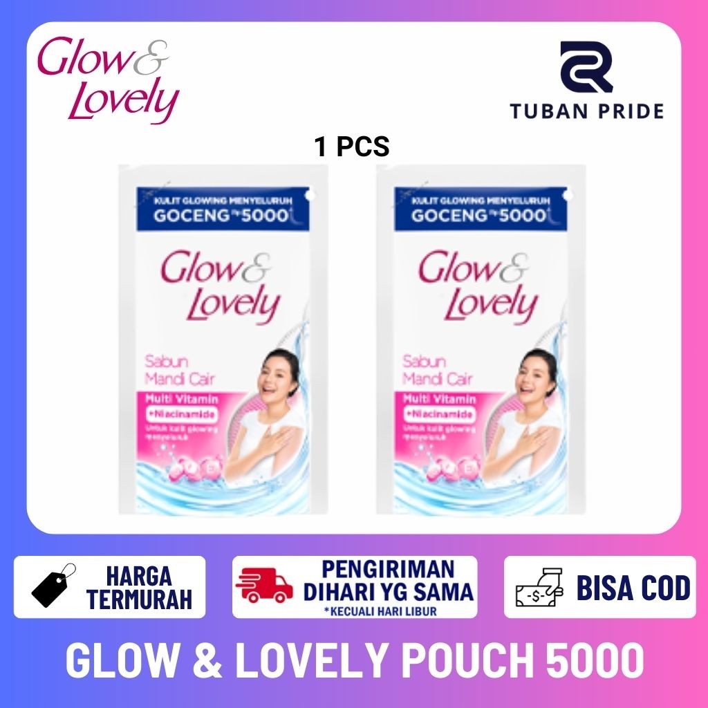 [TP] Glow & Lovely Sabun Mandi Cair 85 Gram Pouch Fair Lovely Sabun Multivitamin Niaciamide Aha Bha 
