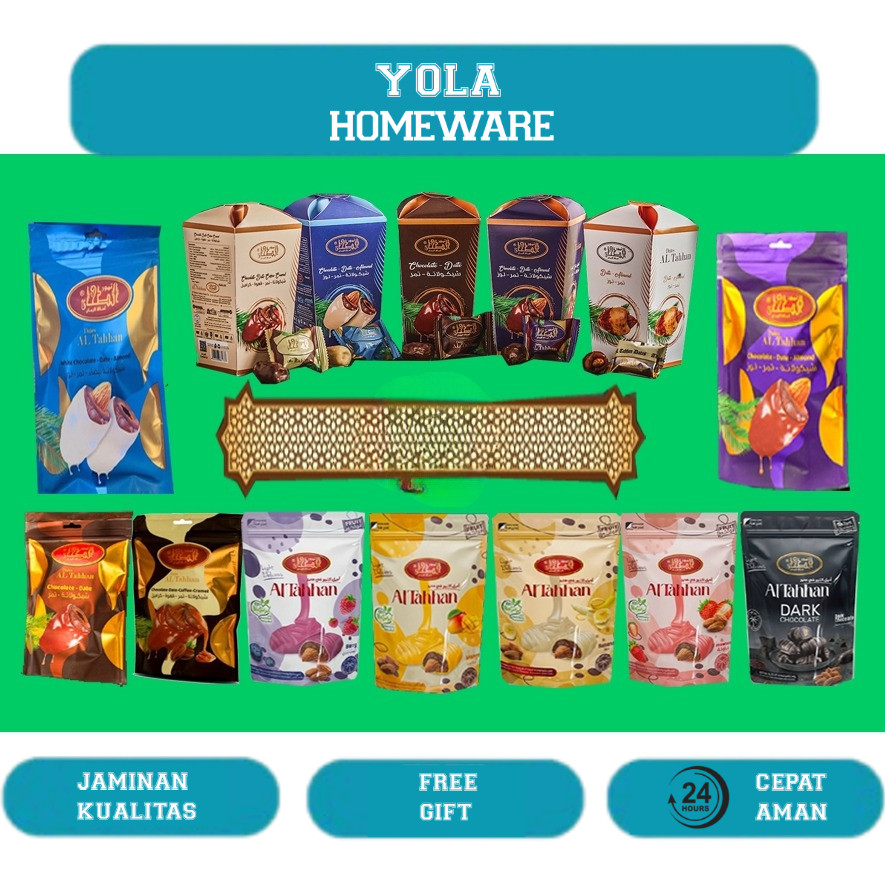 

AlTahhan Kurma Coklat Almond Asli Impor Mesir 200 gr dan Kurma Cokat Kopi 100 gr