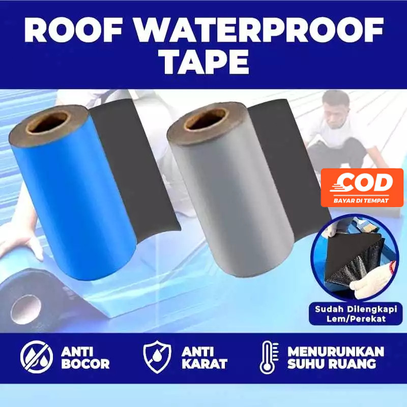 ROOFING Waterproofing 2M Membrane Waterproof Lakban Anti Bocor Pelapis Atap Lakban Magic Anti Bocor