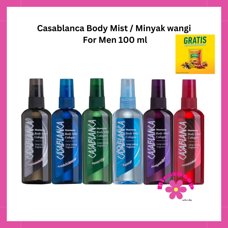 Casablanca Body Mist | Minyak wangi Pria 100 ml - Blesshoop