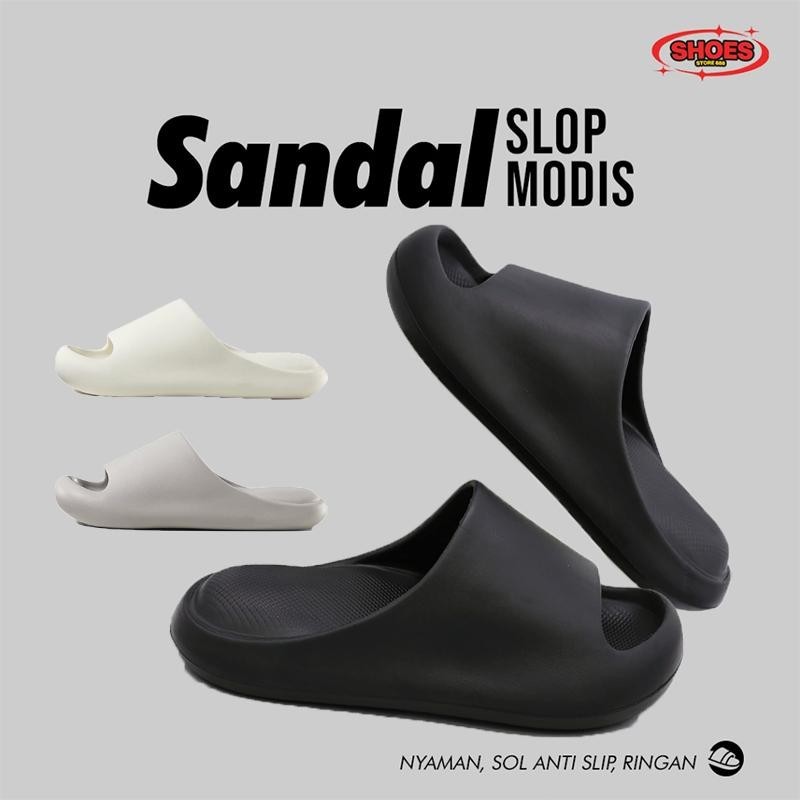 MPH posϵϵ Sandal Wanita Pria Kekinian Empuk Ringan Sandal Jelly Wanita Import Karet Sandal Slip On C