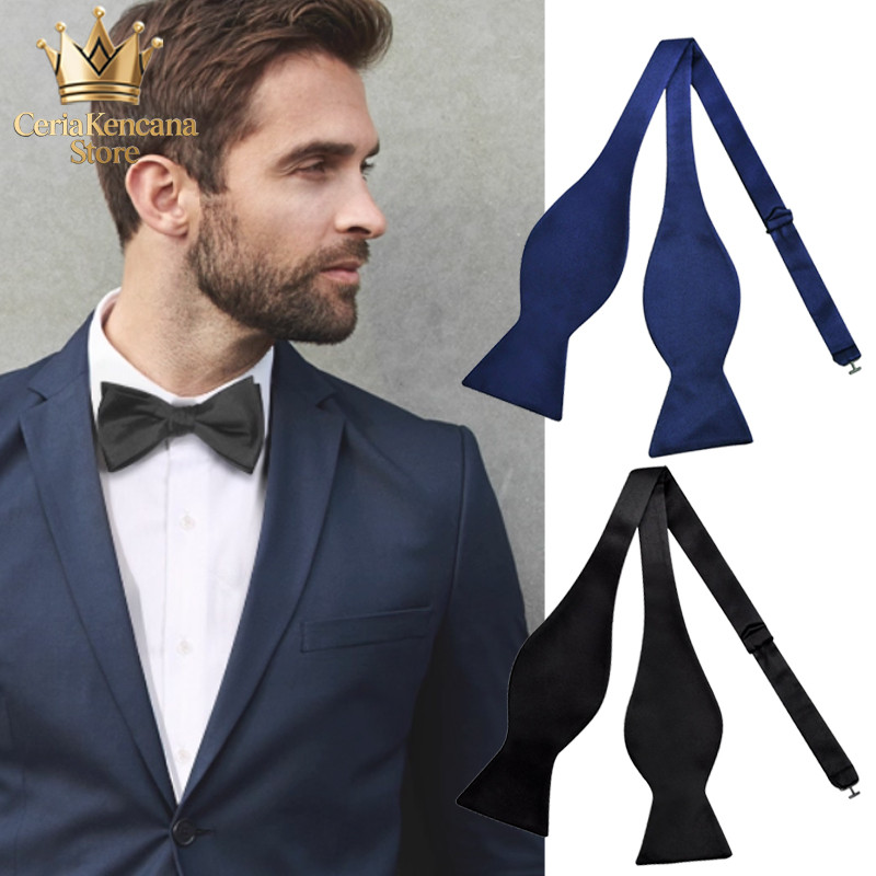 Dasi Pesta Bowtie Dasi Kupu Tuxedo Lipat Manual Self Tie Dasi Bisnis Untuk Tuxedo