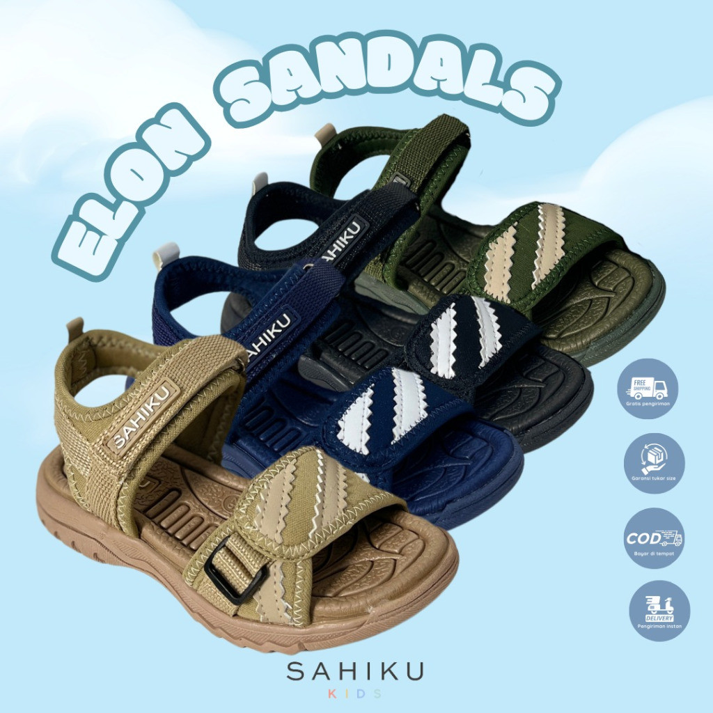 SAHIKU - Elon Sandal Gunung Anak Laki Laki || Sandal sport casual anak laki-laki
