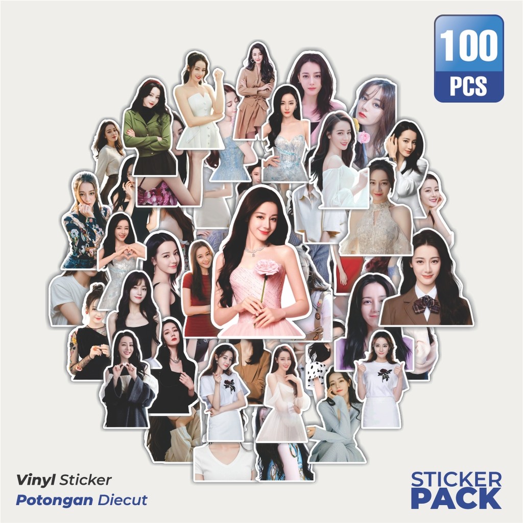 

Super Hemat! 100 PCS Stiker Dilraba Dilmurat Waterproof Aesthetic- Untuk Laptop, Motor, dan Helm - Paper Stationery Pack