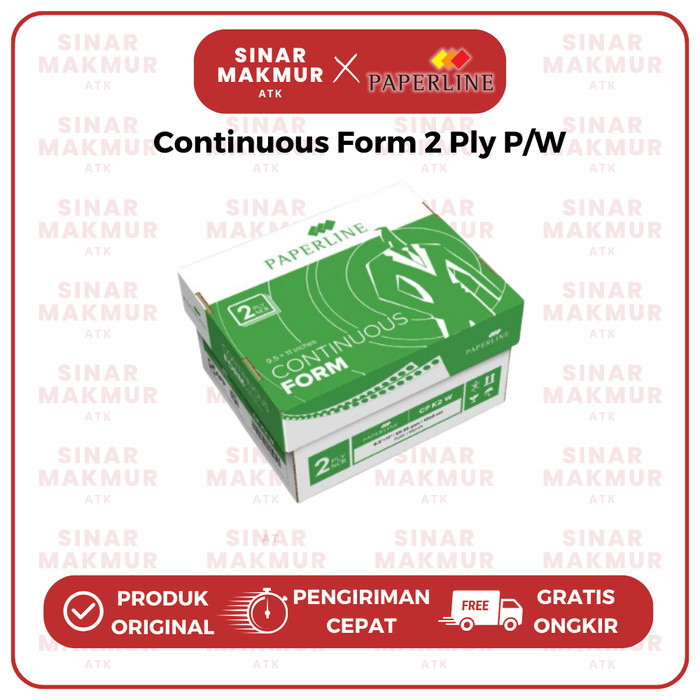 

Continuous Form/Kertas Komputer 9.5x11 2 Ply/K2 W Paperline (Dus)