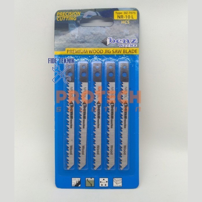 Mata Gergaji Jig Saw Jigsaw Blade kayu No.10 Long panjang Benz