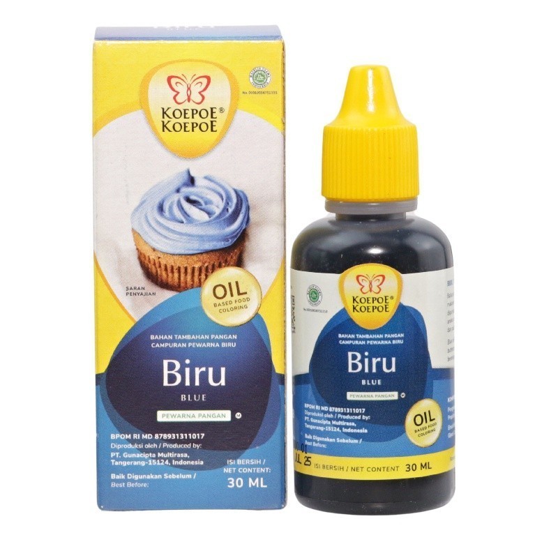 

JOSCELLY.ID KOEPOE KOEPOE Oil Base Food Coloring / Pewarna Makanan Biru / Blue