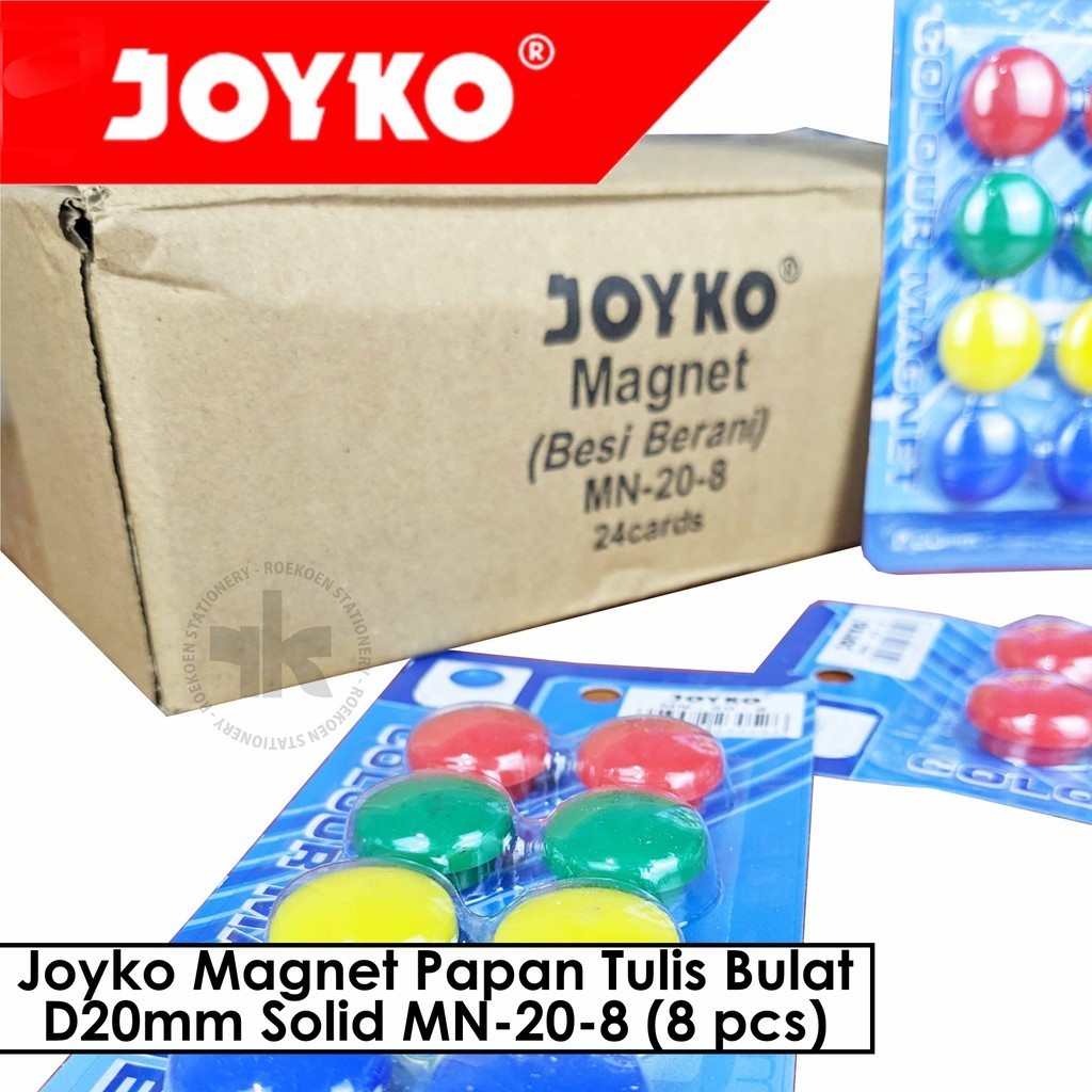 

Joyko Magnet Papan Tulis Bulat D20mm Solid MN-20-8 (8 pcs)