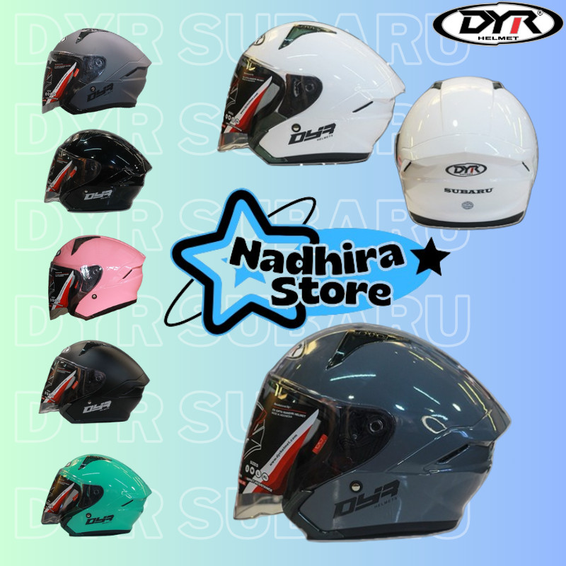 HELM DYR SUBARU ORIGINAL, HELM HALF FACE REPLIKA KYT KYOTO DYR OSAKA ORIGINAL, HELM TERLARIS