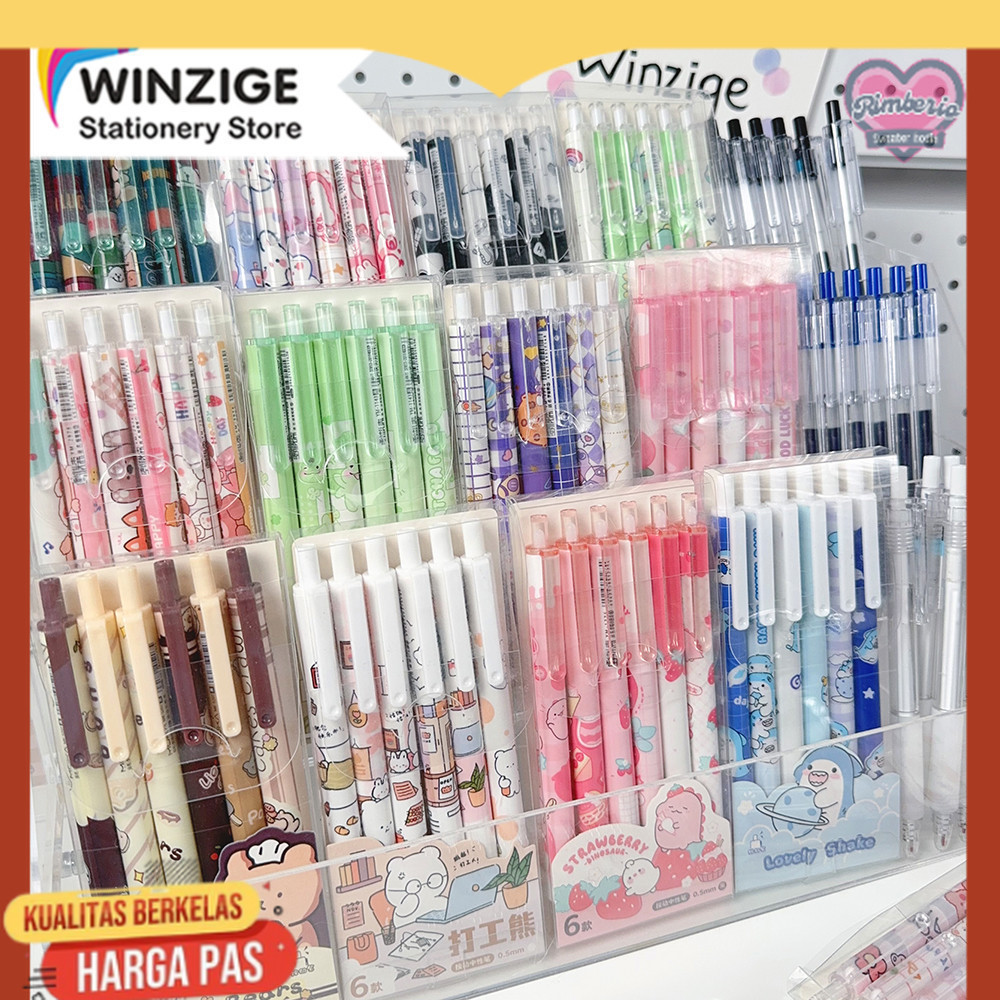 

Winzige pulpen gel set pena pen lucu 0.5mm pulpen aesthetic cute gel pen pulpen 1 pack mekanik pulpen tinta hitam alat tulis stationery bulpen bolpen
