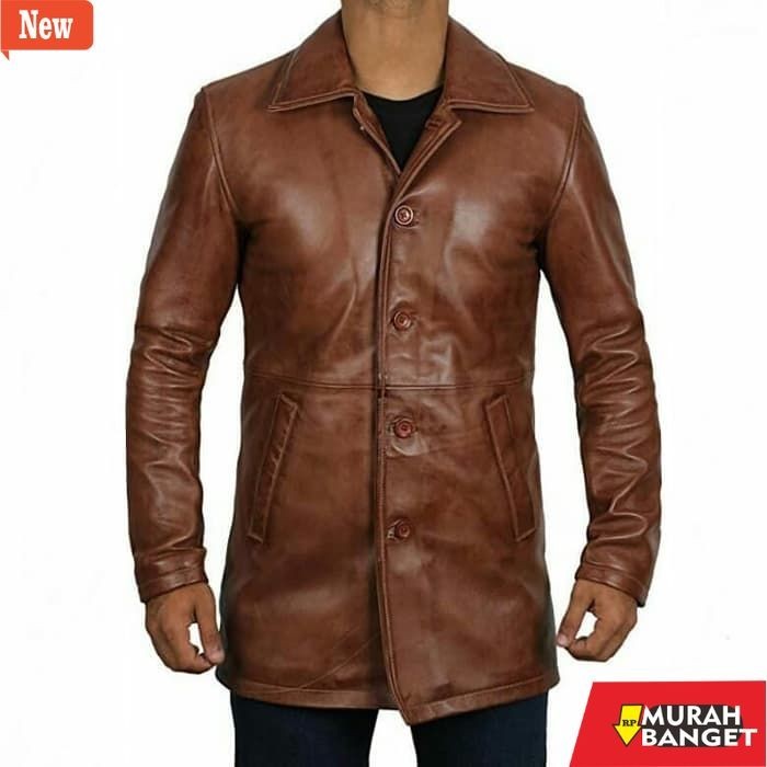 jaket kulit pria garut Jaket Pria Semi Kulit/Jaket Pria Panjang Jubah Terbaru