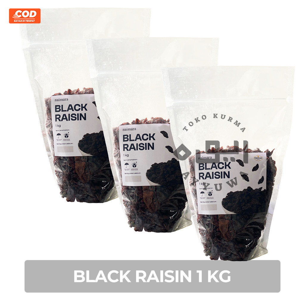 

KISMIS HITAM BLACK RAISIN MANIS PREMIUM ORIGINAL 1KG