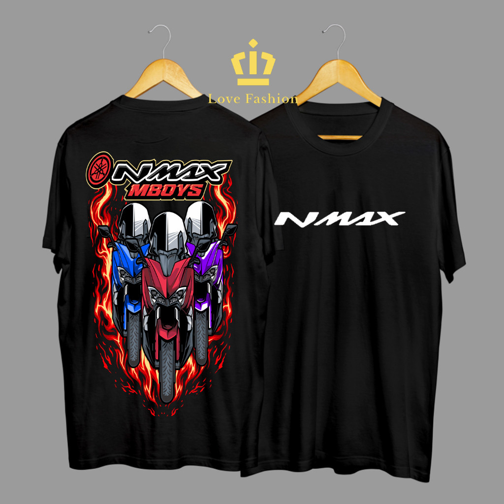 Kaos Tshirt Baju Distro Motor NMax Mboys Touring Komunitas Traveling Premium Terbaru