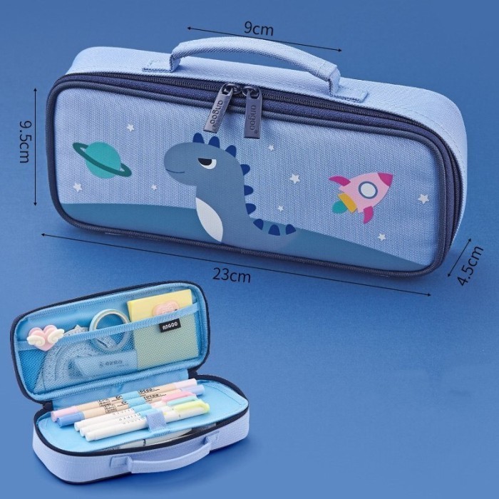 

promo ✨ -Tempat Pensil / Angoo dreaming set Handbag Style Pencil Case Hand - BLUE
