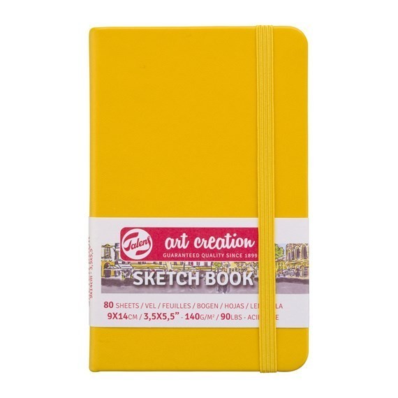 

Talens Art Creation Hardback Sketch Book Colour 140gsm Part 1/2 - Golden Yellow, 9x14cm