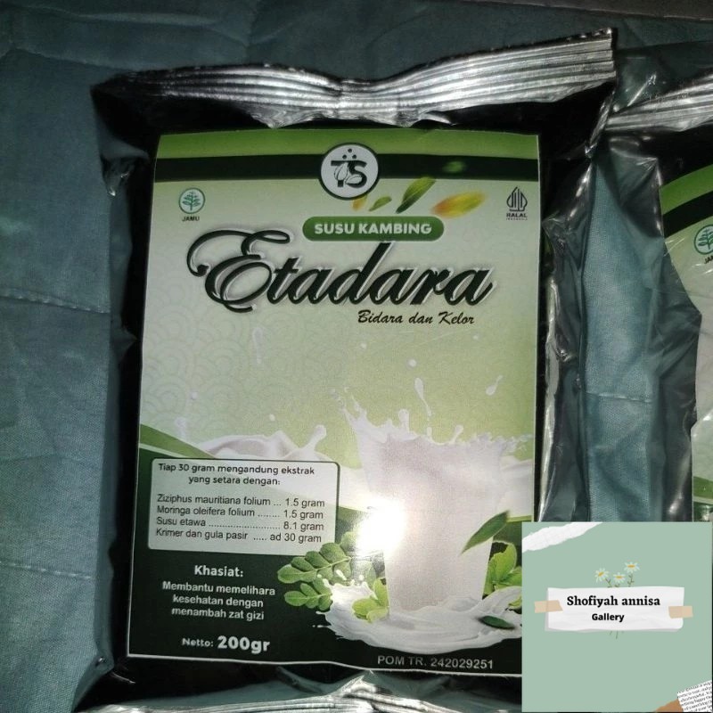 

Susu kambing etawa ruqyah + bidara dan daun kelor