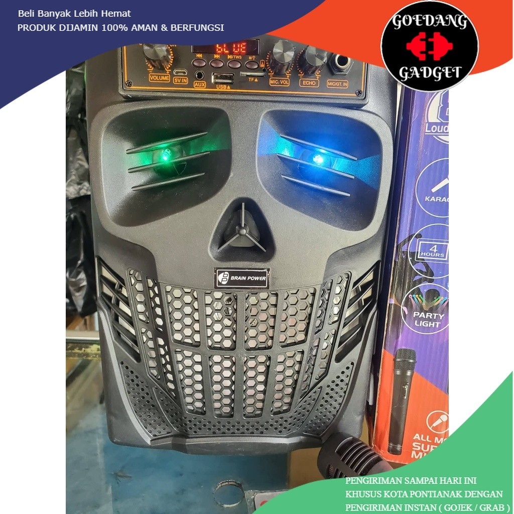 SP7801 SPEAKER BLUETOOTH SUPER BASS 8 INCH KIMISO SALON BLUETOTH SPIKER BLOOTTOOTH BONUS MIC KARAOKE