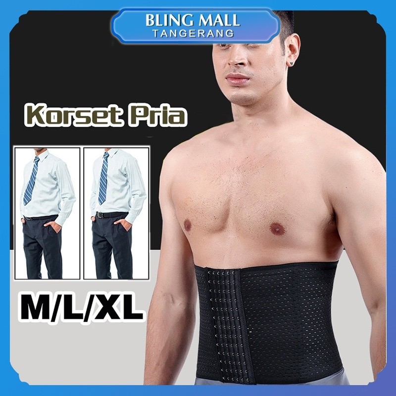 Korset Pelangsing Perut Buncit / Koset Pria / Korset Cowok