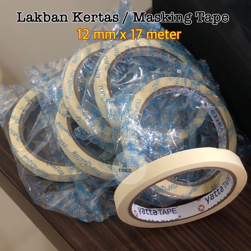 

LAKBAN KERTAS / MASKING TAPE 12mmx17meter