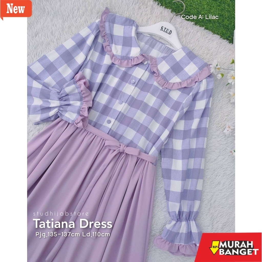 dress wanita kekinian Baju Gamis Muslim Dewasa / Tatiana Dress / Baju Wanita Korea / Dress Muslim De