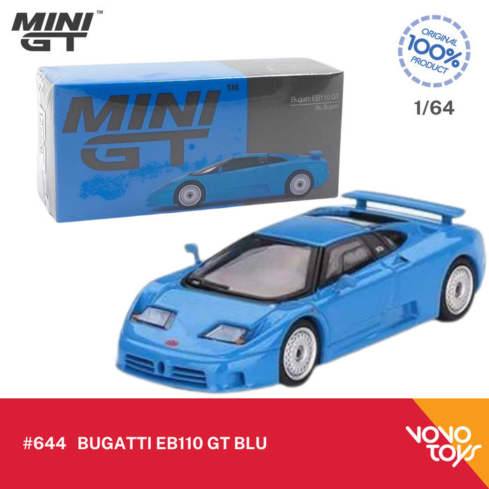 MiniGT 644 Bugatti EB110 Gt Blu Mini GT