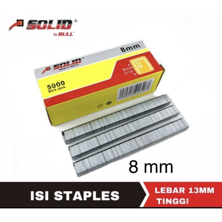 

ISI STAPLES TEMBAK 6MM DAN 8MM SOLID