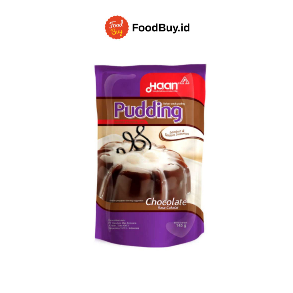 

Haan Pudding Instant Pudding Mix Rasa Cokelat 145gr