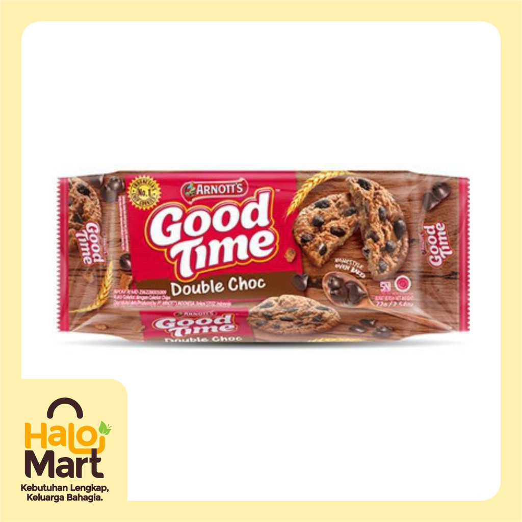 

GOOD TIME DOUBLE CHOC CHOCOCHIPS COOKIES 72 GR