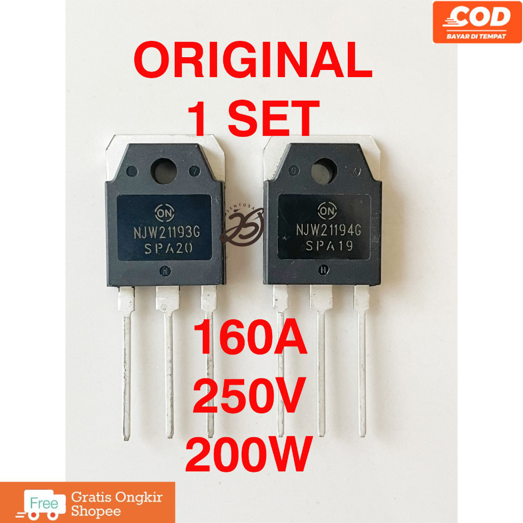 NJW21193 NJW21194 ASLI ORIGINAL (1SET) NJW21193G - 21194G ORI MEREK ON NJW 21193-21194 NJW 21193G 21