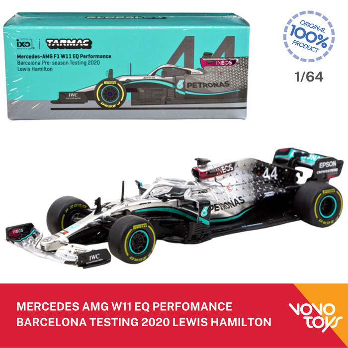 Tarmac Works 1/64 Mercedes-AMG F1 W11 EQ Performance Barcelona Pre-season Testing 2020 Winner Lewis 