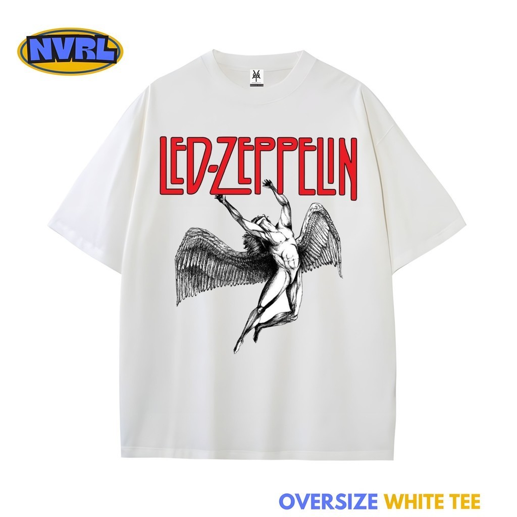 Kaos oversize band led zeppelin vintage tee