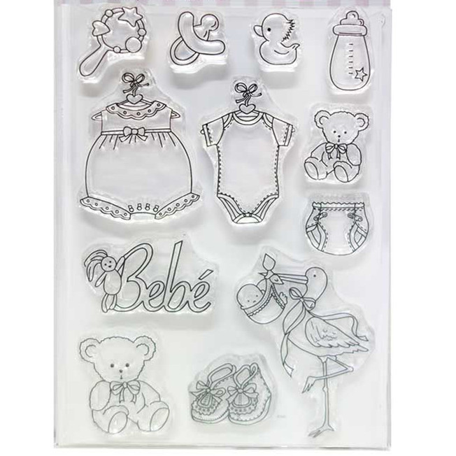 

Spanish stamp Clear Stamp for Scrapbooking Transparent Silicone Rubber DIY Photo Album Decor 160