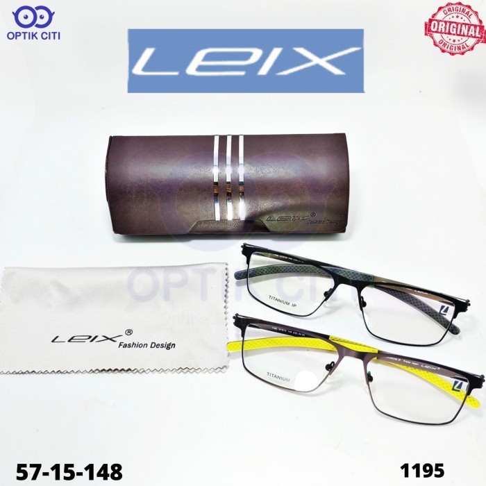 Frame Kacamata Pria Titanium Super Ringan Original Leix 1195