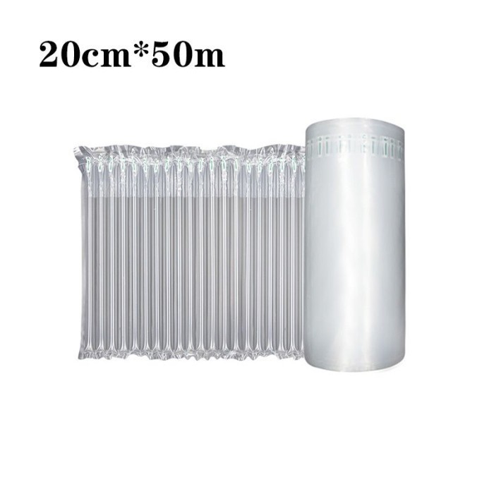 

50m Poly Air Bubble Bag Air Bubble Packaging Inflatable Bubble Wrap - 20cm-50m