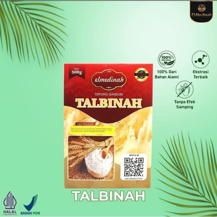 

TERJUAL Talbinah El Medinah Resep Thibb Nabawy 500gr | Tepung Gandum 100% Asli