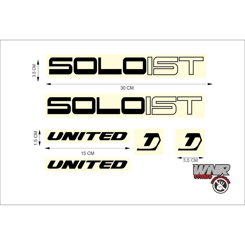 

STICKER SOLOIST SITCKCER UNITED