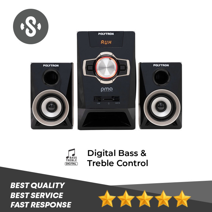 POLYTRON PMA 9311/9321  SPEAKER AUDIO  SUPER BASS BLUETOOTH NEW