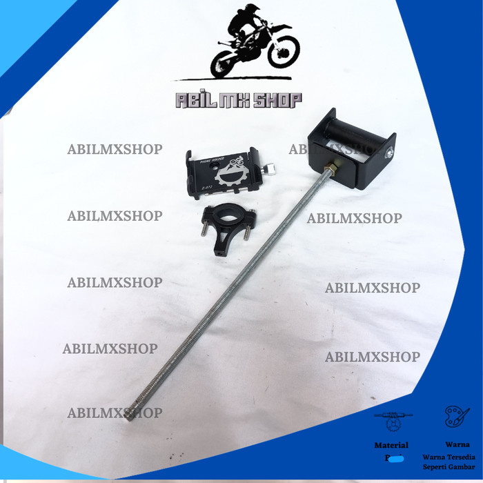 PAKET HOLDER GPS HP GSX CBR NINJA ZX25R PHONE HOLDER ALUMUNIUM Z072 STANG MOTOR BRAKET BRACKET BREKE