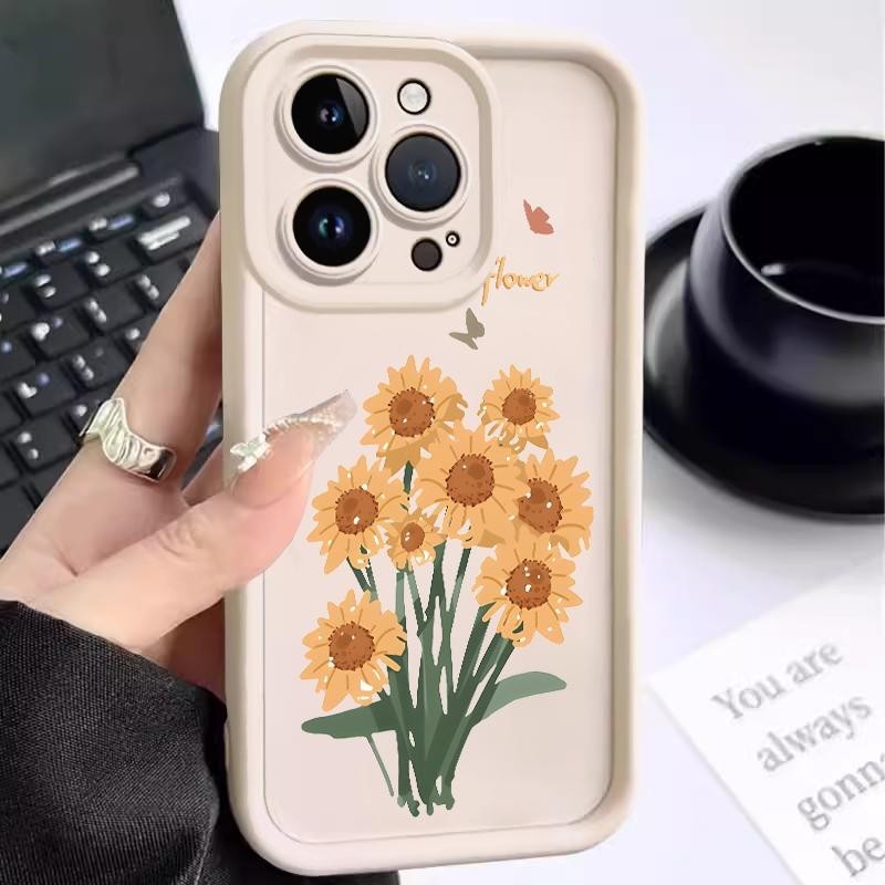 Pro Camera Soft Case For Vivo Z1Pro Z1 Z1i Z1 Lite Z1x Z3x Z5i Silicon Pro Camera Artistic Sunflower